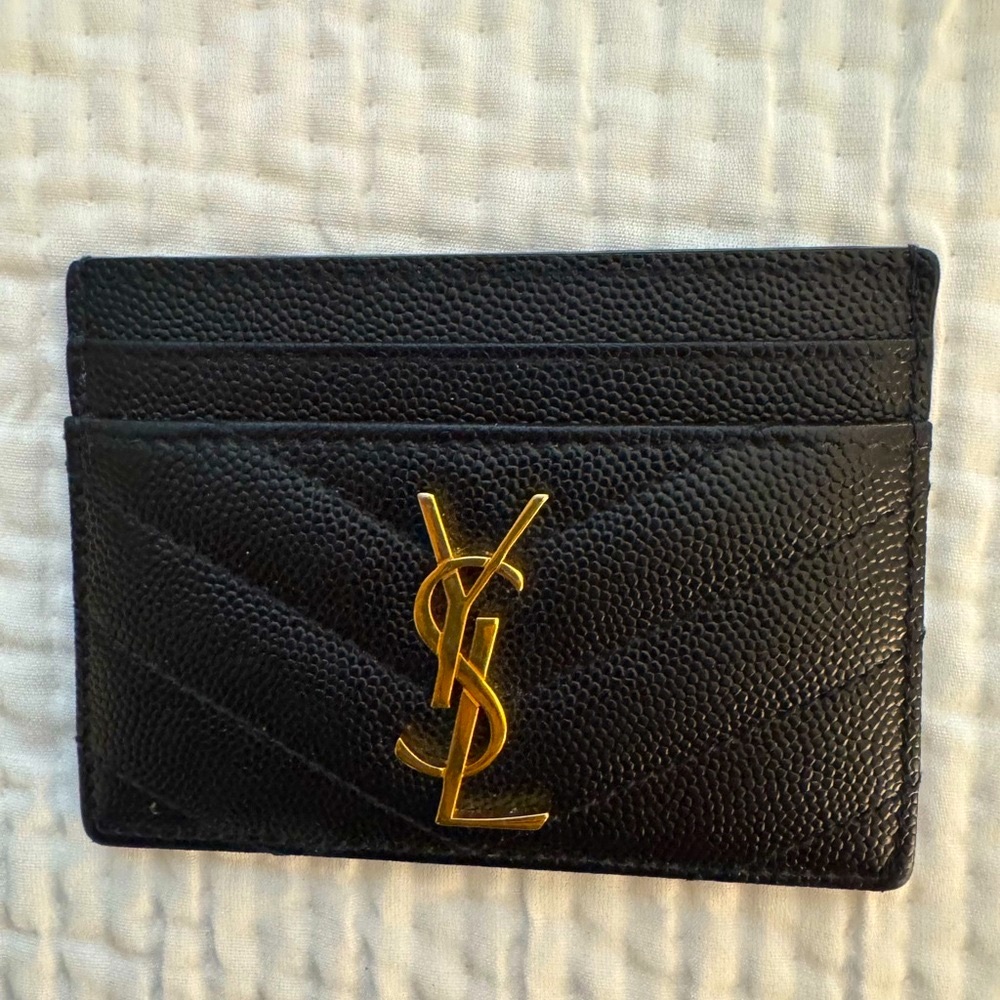 SAINT LAURENT Cassandre Matelasse Card Case